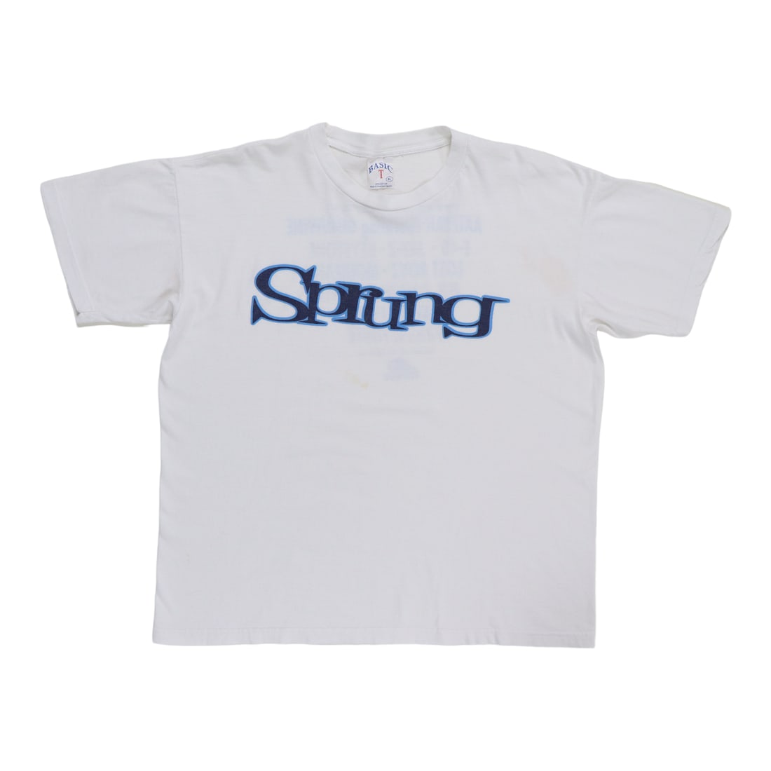 Vintage 1997 Sprung soundtrack promo T shirt XL white cotton: Vintage 1997 Sprung soundtrack promo T shirt XL white cotton Authentic original vintage 1997 Sprung Movie Soundtrack promo shirt with front and back graphics. This is a true vintage shirt, not a moder