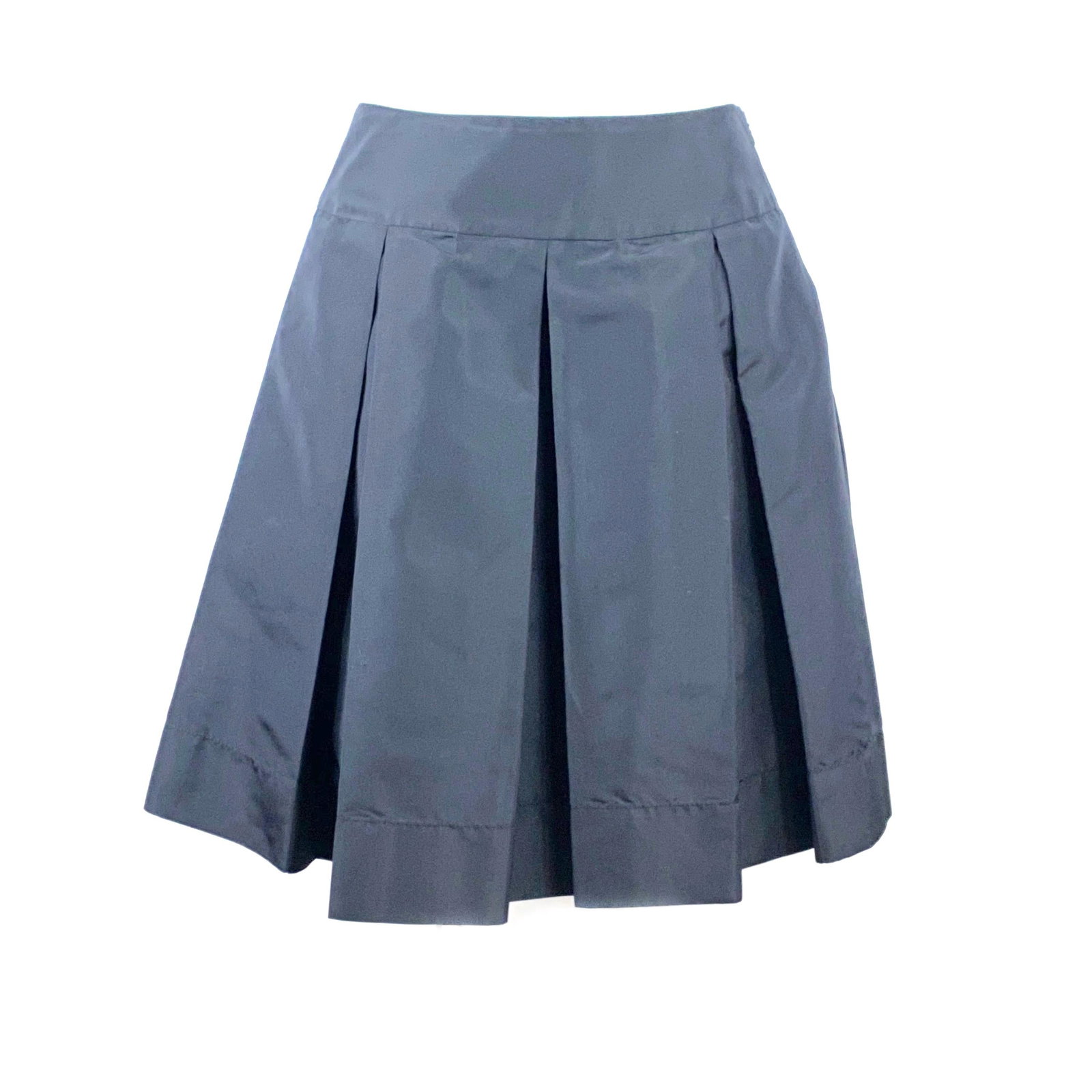 Prada Size 40 Black Midi Flare Skirt Made in Italy (1 of 7)
