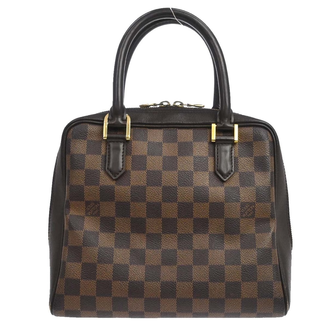Louis Vuitton Brera Damier Ebene Handbag N51150 Brown: Louis Vuitton Brera Damier Ebene Handbag N51150 Brown Louis Vuitton Damier Brera handbag in medium size, designed for casual wear. It features a zipper closure, double handles, Alcantara lining, and a