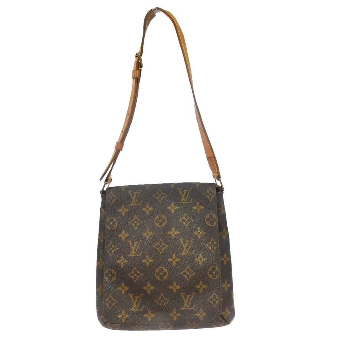 Louis Vuitton Musette Salsa Monogram Shoulder Bag M51258: Louis Vuitton Musette Salsa Monogram Shoulder Bag M51258 Vintage Louis Vuitton Musette Salsa short shoulder bag in brown Monogram canvas with leather trim and an adjustable shoulder strap. This medium