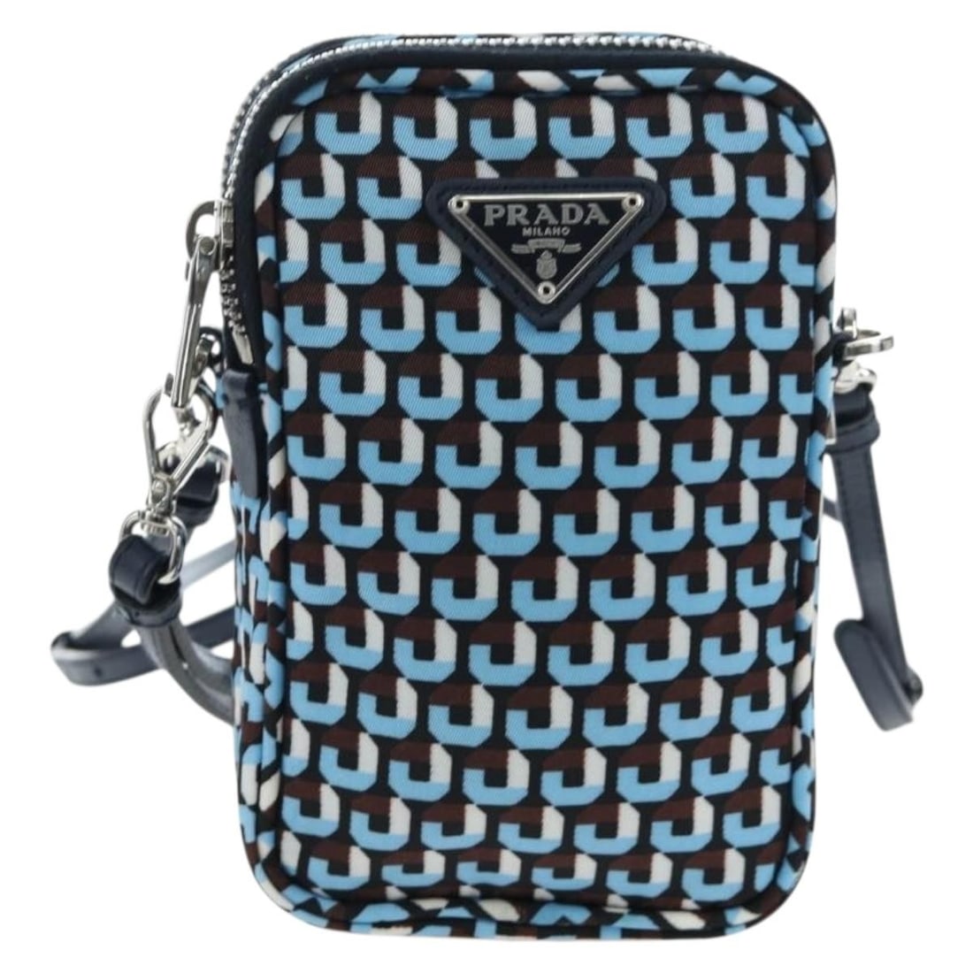 Prada Vintage Blue Nylon Shoulder Bag: Prada Vintage Blue Nylon Shoulder Bag Vintage Prada Tessuto bag in blue nylon with a very good overall condition. The exterior shows light loss of shape on the outside surface and light loss of shape 