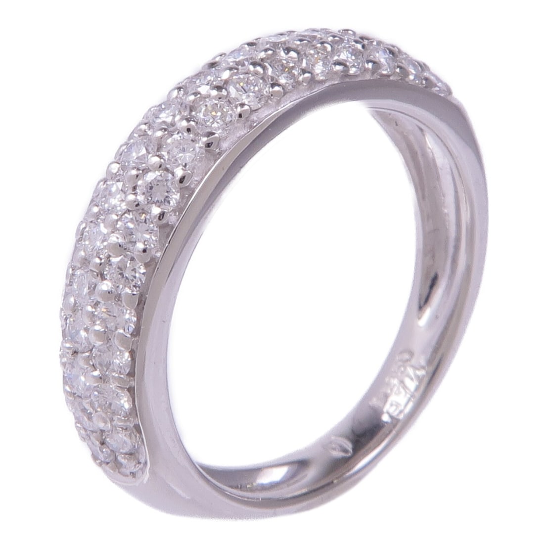 Pt950 Platinum Diamond Ring US Size 5.25 0.74ct: Pt950 Platinum Diamond Ring US Size 5.25 0.74ct Diamond ring crafted in Pt950 platinum with a clear diamond design. This women's ring is presented in very good condition and comes without accessories.