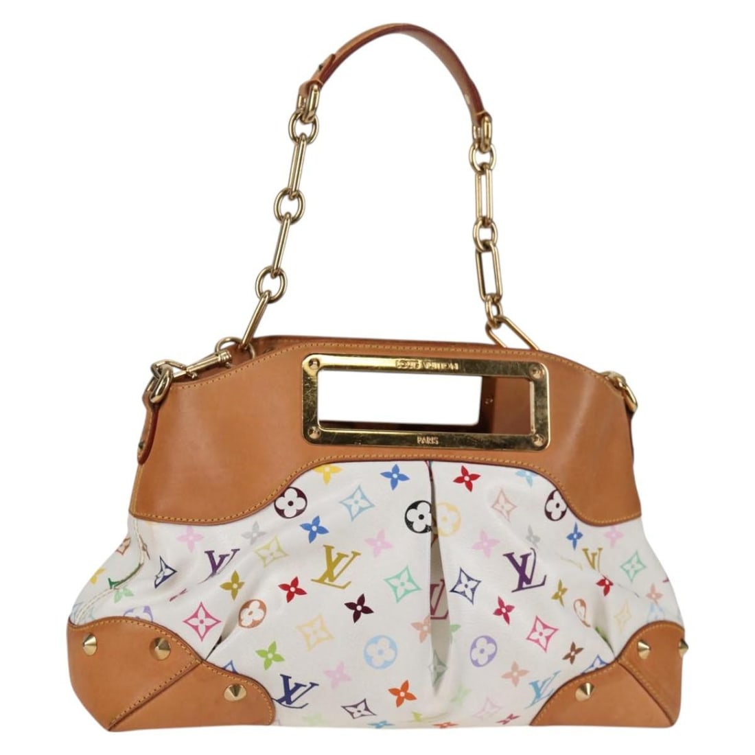 Louis Vuitton Judy MM White Monogram Multicolor 2Way Handbag M40255 (1 of 18)
