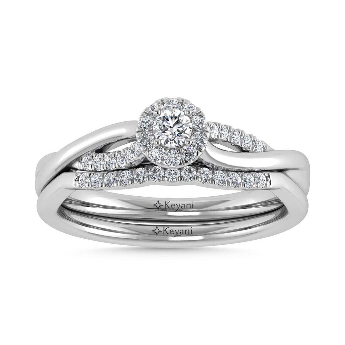 10K White Gold Diamond 1/4 Ct.Tw. Round Shape Bridal Ring: 10K White Gold Diamond 1/4 Ct.Tw. Round Shape Bridal Ring 10k White Gold Stone Color: G-h Stone Clarity: I1 Each ring is presented in standard size 6.5. Complimentary resizing is available between siz
