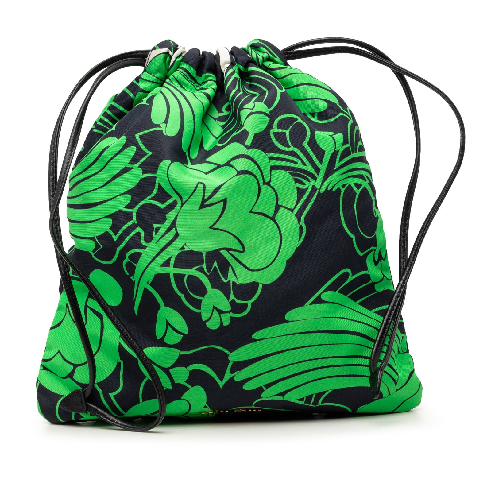 Miu Miu Botanical Floral Canvas Drawstring Bag Pouch: Miu Miu Botanical Floral Canvas Drawstring Bag Pouch Miu Miu drawstring pouch crafted in printed canvas with a floral botanical design. This pouch features an open top with drawstring closure and show