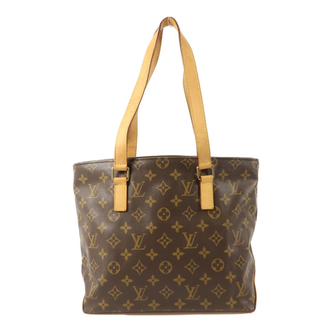 Louis Vuitton Cabas Piano M51148 Monogram Shoulder Bag Brown: Louis Vuitton Cabas Piano M51148 Monogram Shoulder Bag Brown Louis Vuitton Cabas Piano shoulder bag in brown Monogram PVC coated canvas. This women's shoulder bag features an open top with two interio