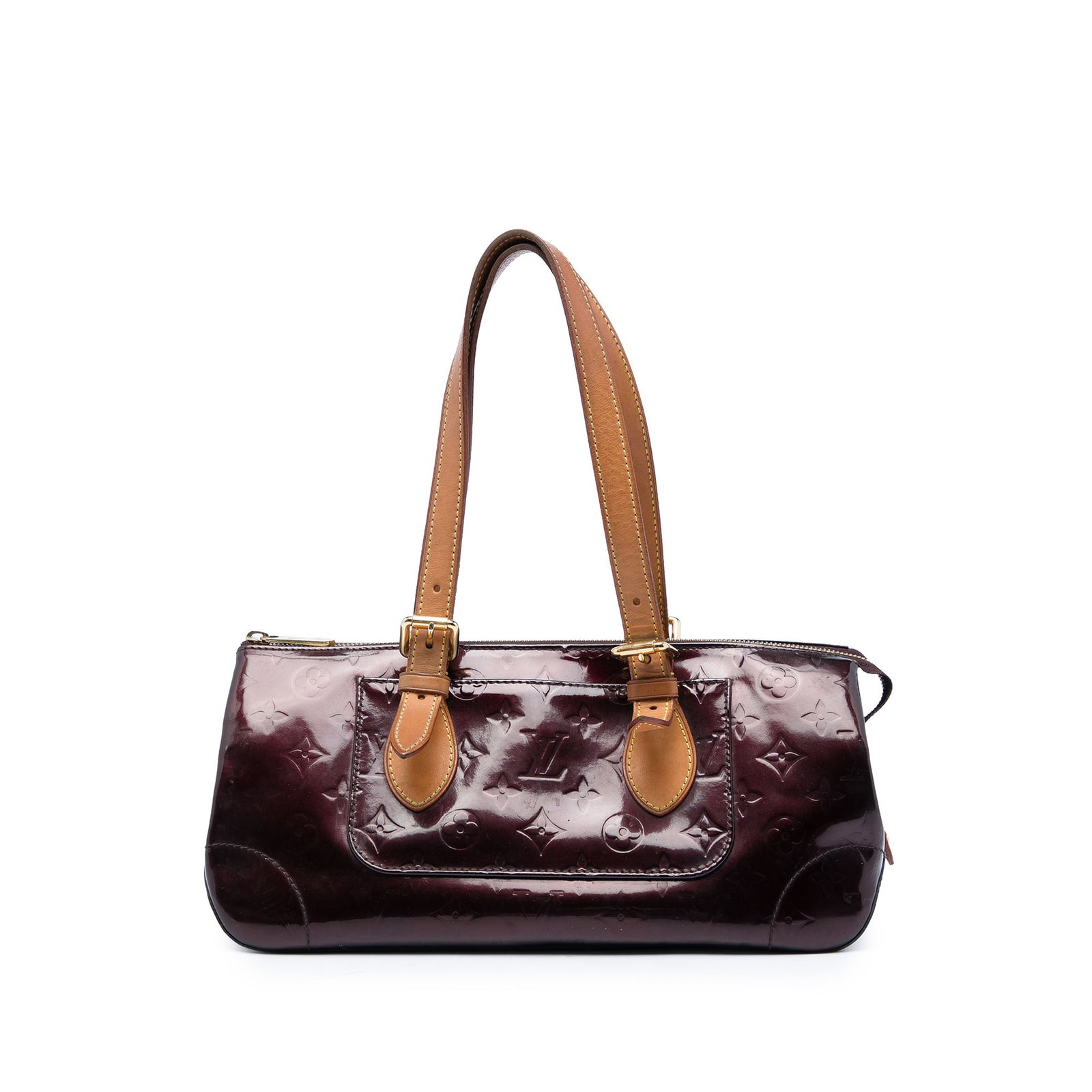 Louis Vuitton Rosewood Avenue Monogram Vernis Leather Shoulder Bag: Louis Vuitton Rosewood Avenue Monogram Vernis Leather Shoulder Bag Louis Vuitton Monogram Vernis Rosewood Avenue shoulder bag crafted in monogram vernis leather with flat vachetta leather shoulder str