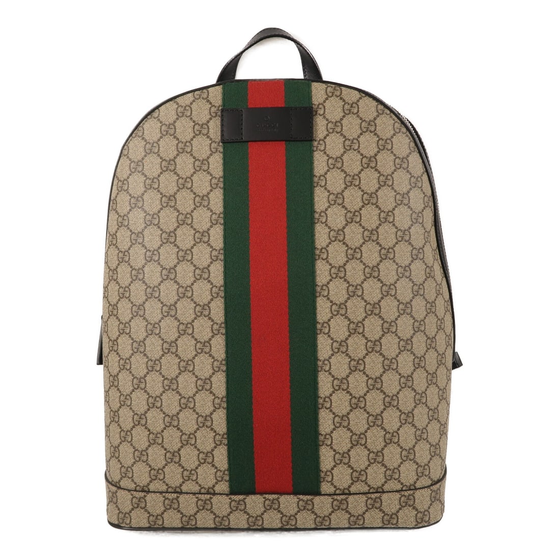 Gucci 443805 GG Supreme coated canvas rucksack backpack brown: Gucci 443805 GG Supreme coated canvas rucksack backpack brown Gucci GG Supreme backpack in brown PVC coated canvas with a structured rucksack design. Made in Italy, this unisex bag features interior o
