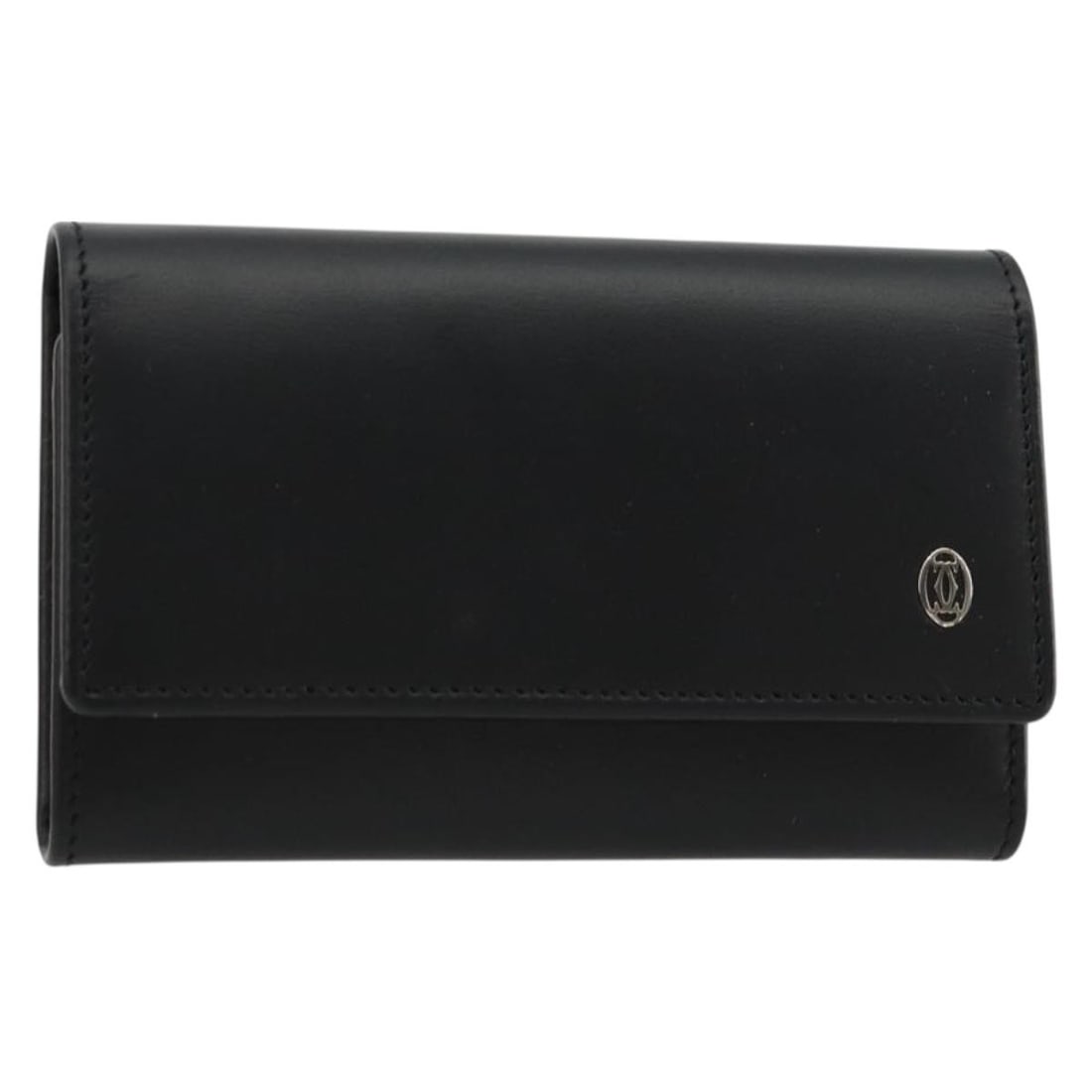 Cartier Pasha leather key case black silver with 6 hooks (1 of 18)