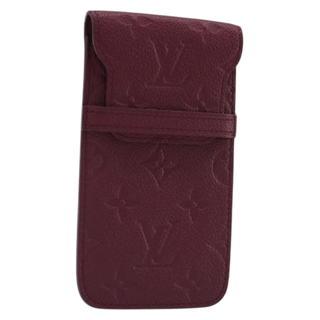 Louis Vuitton M60375 Monogram Empreinte Leather Phone Case Wine Red (1 of 17)