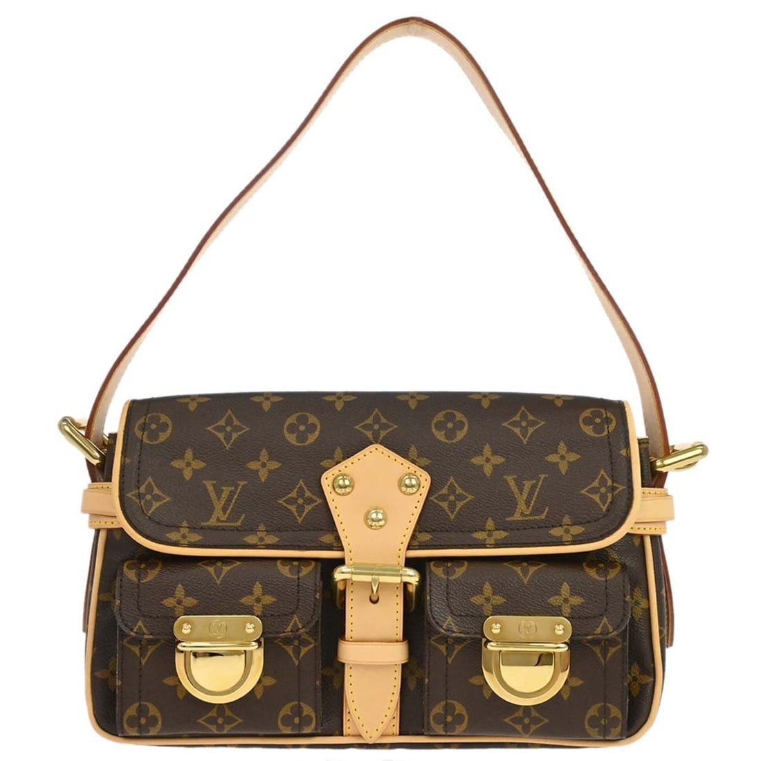 Louis Vuitton Hudson PM Monogram Canvas Shoulder Bag Brown M40027 (1 of 18)