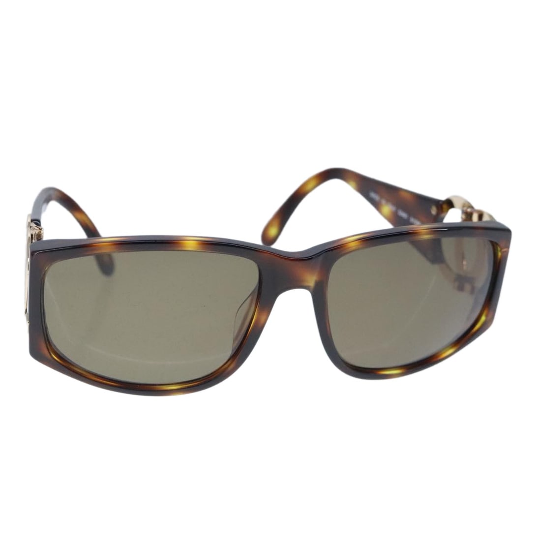 CHANEL Brown Plastic Womens Sunglasses with Case Italy: CHANEL Brown Plastic Womens Sunglasses with Case Italy Authentic CHANEL women's sunglasses in brown plastic with a classic CC design. Made in Italy, this pair includes a sunglass case. Condition is ra