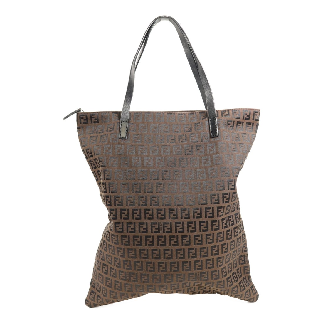 Fendi 7VA043 Brown Canvas Tote Bag for Women: Fendi 7VA043 Brown Canvas Tote Bag for Women Fendi tote bag in brown canvas with a slim profile and top handles. Made in Italy, this women's bag features a fastener pocket and includes storage bags. C