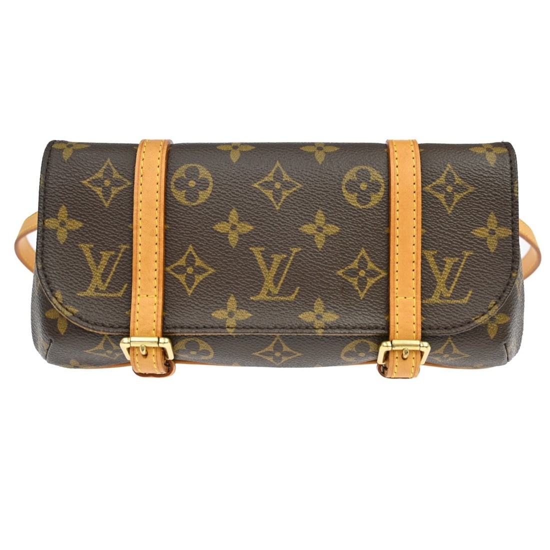 Louis Vuitton Marelle Brown Canvas Handbag: Louis Vuitton Marelle Brown Canvas Handbag Louis Vuitton Marelle Monogram handbag in brown canvas. Made in France, this piece is presented in very good condition with light corner wear noted on the ex