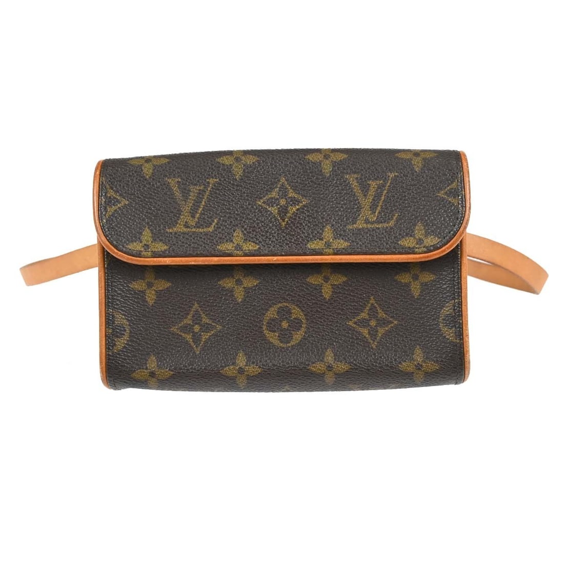 Louis Vuitton Pochette Florentine Monogram Canvas Belt Bag M51855: Louis Vuitton Pochette Florentine Monogram Canvas Belt Bag M51855 Vintage Louis Vuitton Pochette Florentine bum bag in brown Monogram canvas with leather trim and an adjustable leather belt. This smal