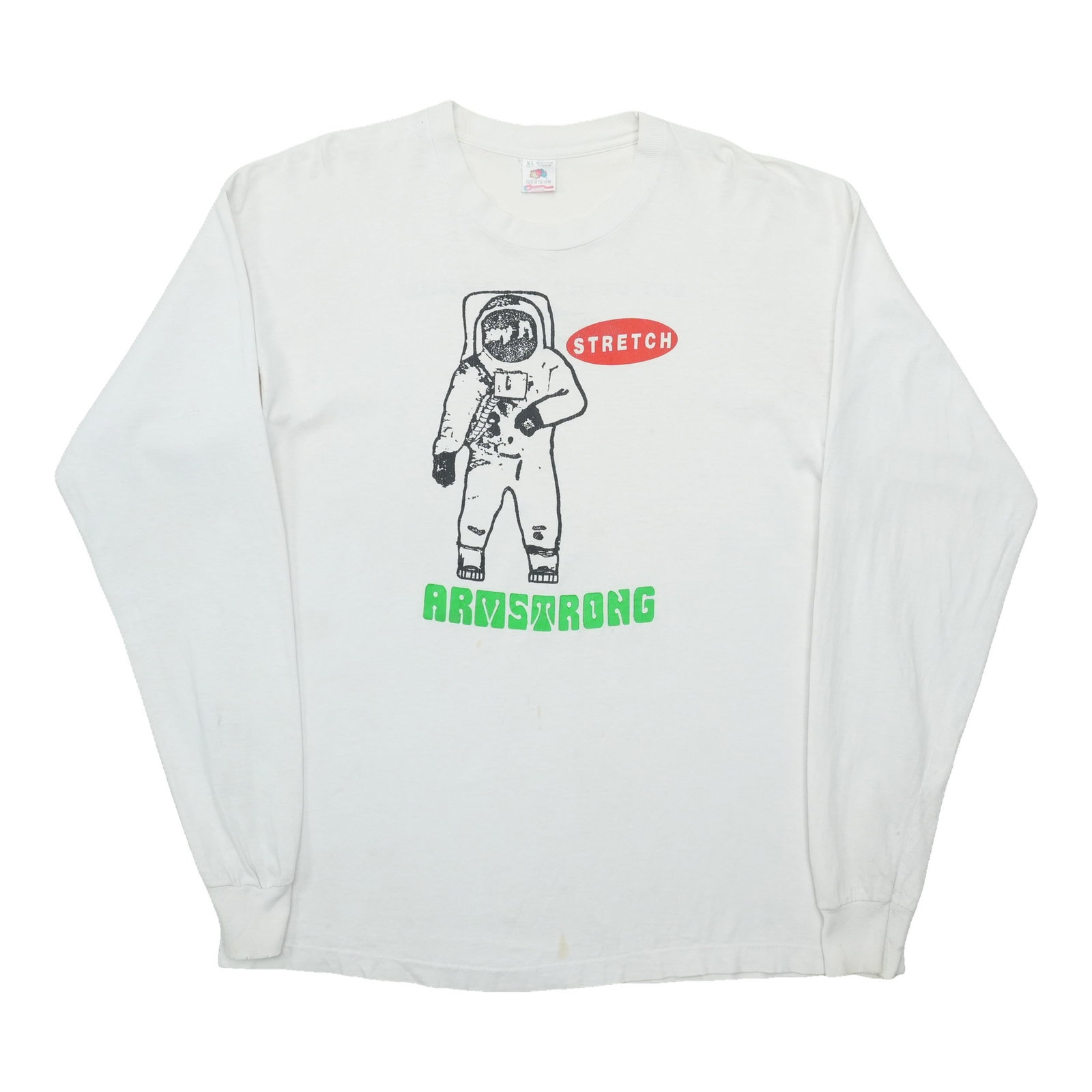 Vintage 1990s Stretch Armstrong White Cotton Shirt XL (1 of 11)