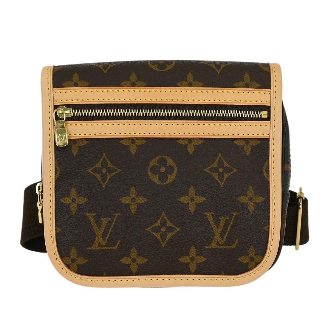Louis Vuitton Bosphore Monogram Waist Bag M40108 Brown Canvas: Louis Vuitton Bosphore Monogram Waist Bag M40108 Brown Canvas Louis Vuitton Monogram Bosphore waist bum bag in brown Monogram canvas with leather trim. This small women's bag features a flap closure w