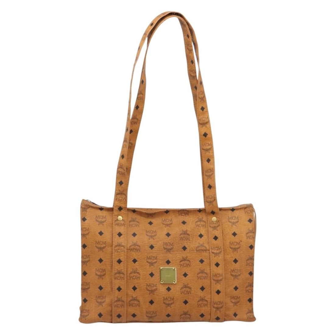 MCM Visetos brown leather handbag 39cm x 25cm x 15cm (1 of 18)