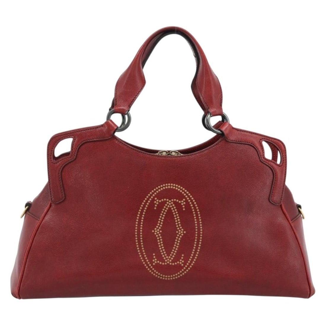 Red Leather Handbag Cartier Marcello 40cm x 24cm x 13cm (1 of 18)