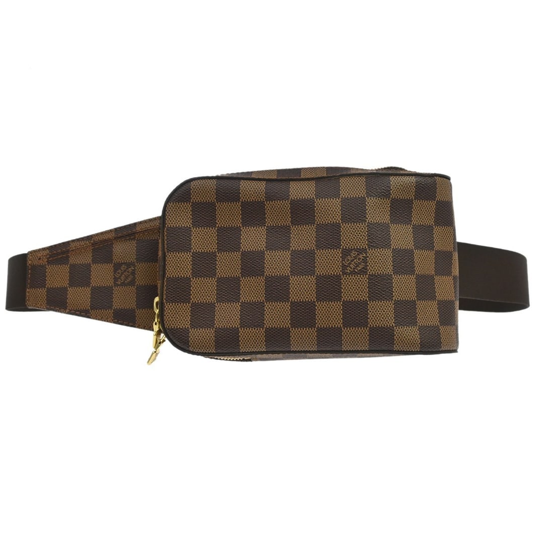 Louis Vuitton Geronimos Brown Damier Canvas Bag: Louis Vuitton Geronimos Brown Damier Canvas Bag Louis Vuitton Geronimos in brown Damier canvas. This unisex bag is made in Spain and remains in very good condition, with light scuffing and light dirt