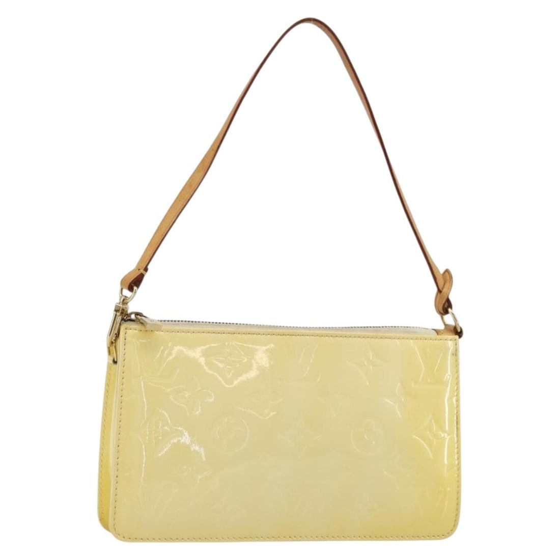 Louis Vuitton Monogram Vernis Beige Patent Leather Accessory Pouch M91010: Louis Vuitton Monogram Vernis Beige Patent Leather Accessory Pouch M91010 This Louis Vuitton Monogram Vernis Lexington Pouch in beige patent leather offers a sophisticated accessory option. Designed f