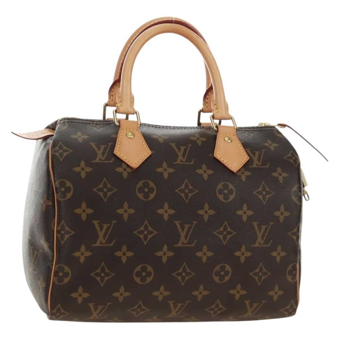 Louis Vuitton Speedy 25 Monogram Canvas Hand Bag M41528: Louis Vuitton Speedy 25 Monogram Canvas Hand Bag M41528 Louis Vuitton Monogram Speedy 25 handbag in Monogram Canvas, made in France. It comes with a padlock and one key. The bag is identified by produ