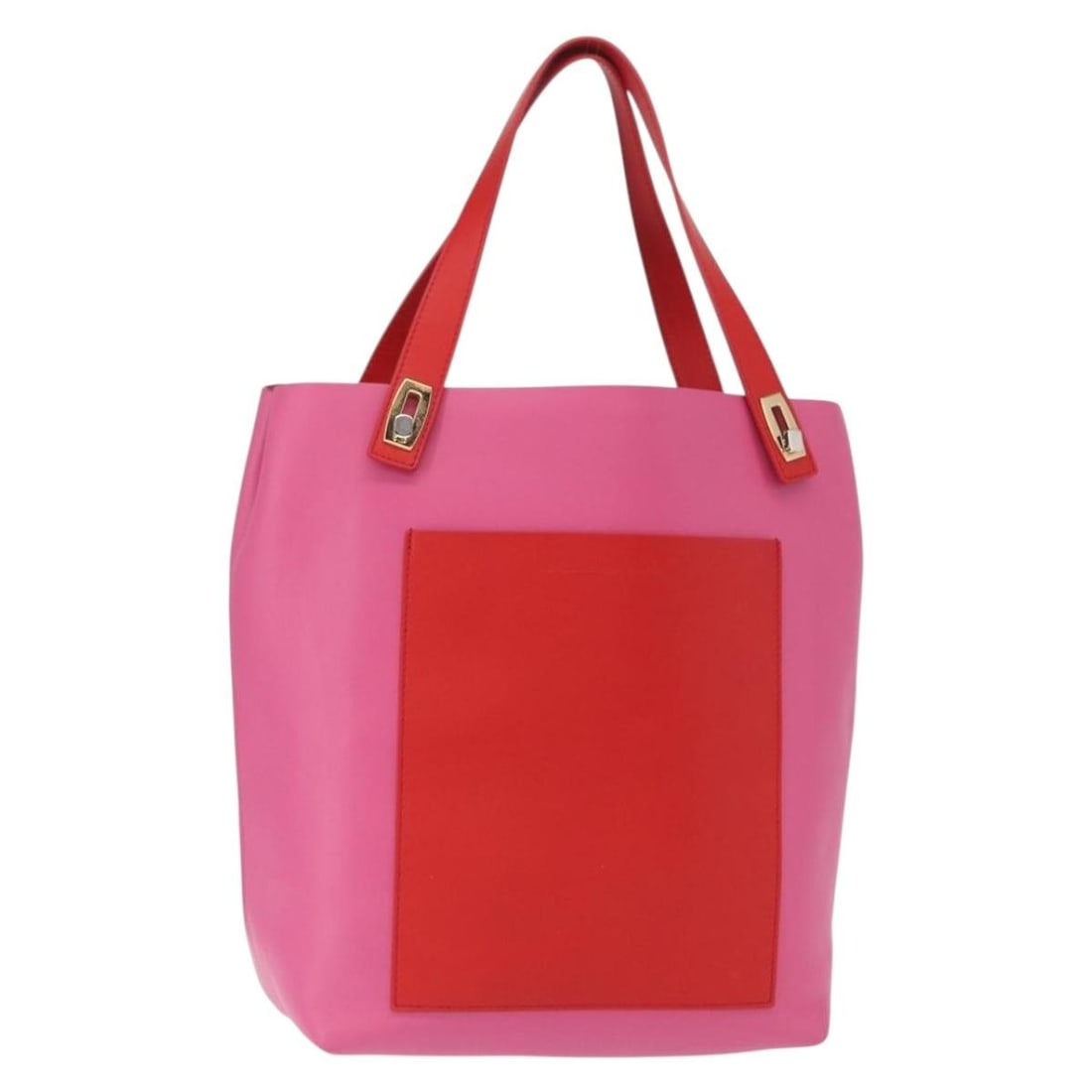 BALENCIAGA 309658 Leather Tote Bag Pink Gold Italy: BALENCIAGA 309658 Leather Tote Bag Pink Gold Italy Balenciaga tote bag in pink and gold leather, made in Italy. This women's bag features a structured tote style with an approximate handle drop of 18 