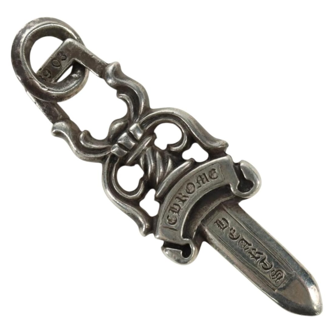 Chrome Hearts AG925 Silver Dagger Pendant Top Charm (1 of 13)