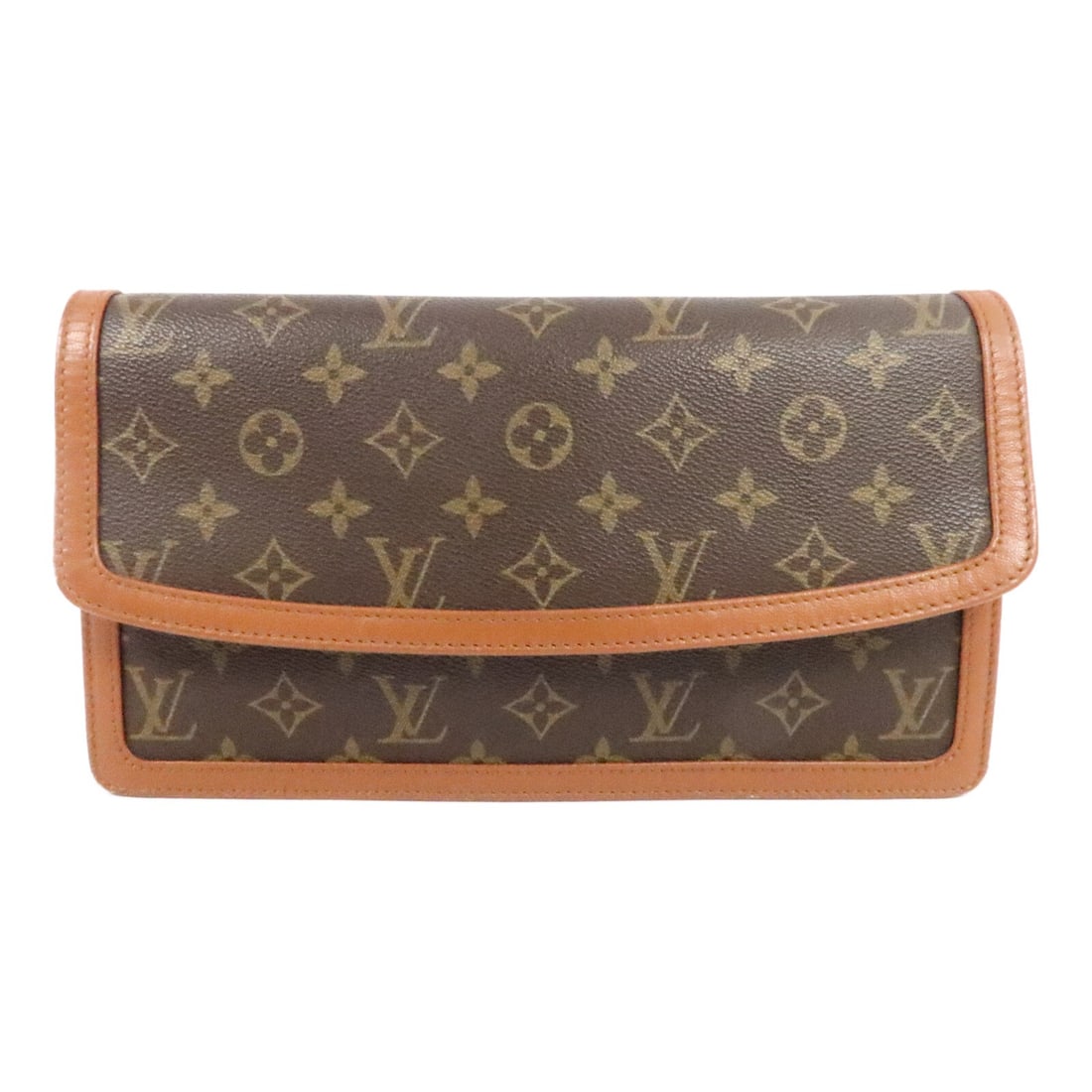 Louis Vuitton M51810 Pochette Dam GM Monogram Clutch Brown (1 of 16)
