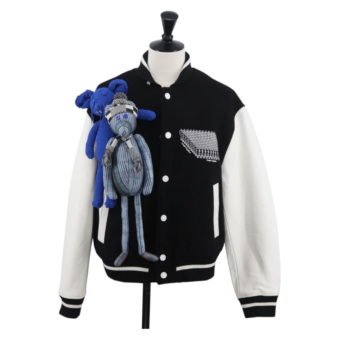 Louis Vuitton Women's Black Wool Puppet Varsity Jacket 1A8PML France (1 of 18)