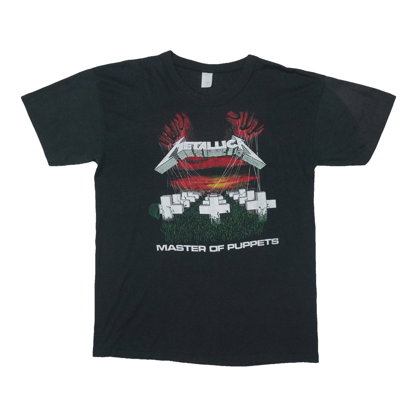 Black Cotton Metallica Master Of Puppets 1986 Vintage Shirt (1 of 6)