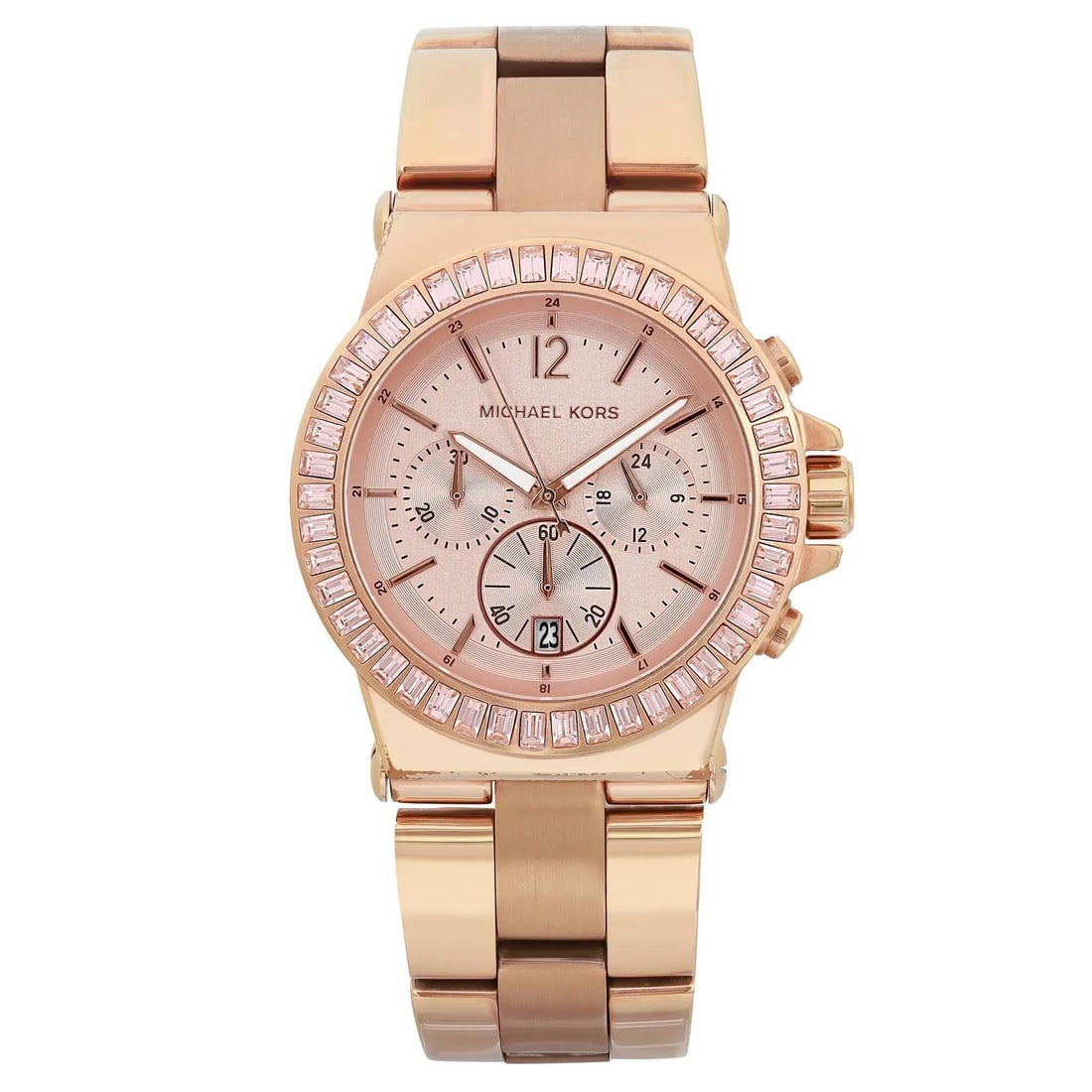 Michael Kors Belair womens quartz bracelet watch rose gold tone MK5412: Michael Kors Belair womens quartz bracelet watch rose gold tone MK5412 Pre-owned Michael Kors Belair ladies wristwatch with a rose gold-tone dial and matching stainless steel bracelet. This analog qua
