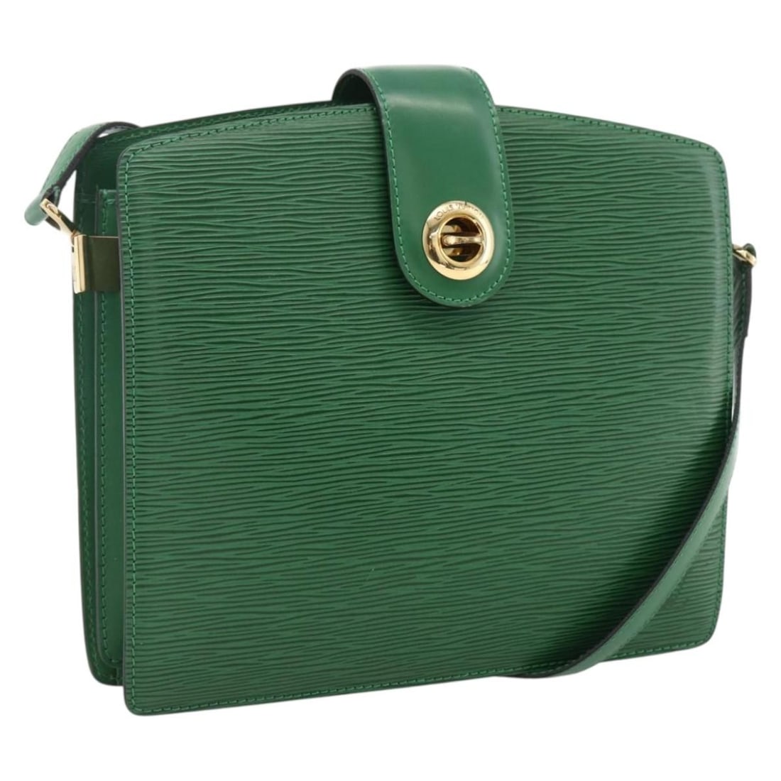 Louis Vuitton M52344 Capuchin Green Epi Leather Shoulder Bag: Louis Vuitton M52344 Capuchin Green Epi Leather Shoulder Bag Louis Vuitton Epi Capuchin shoulder bag in green Epi leather. Made in France, this women's shoulder bag features an adjustable shoulder dro