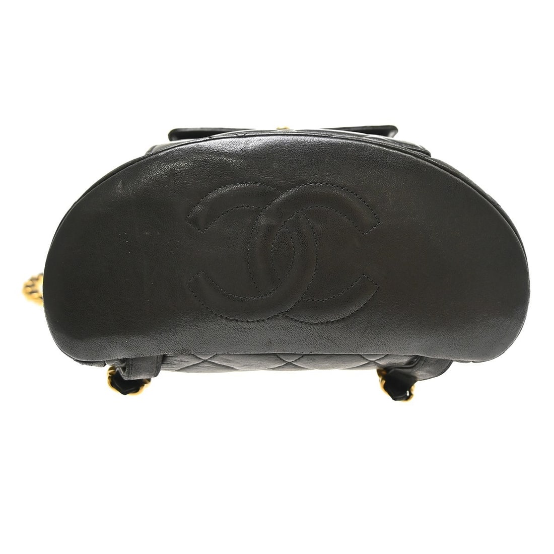 Chanel Duma Drawstring Black Leather Backpack - 10