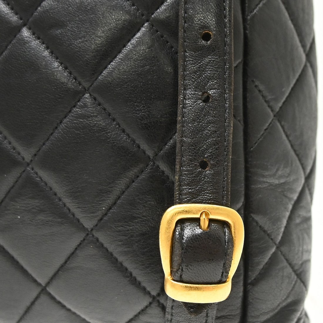 Chanel Duma Drawstring Black Leather Backpack - 8