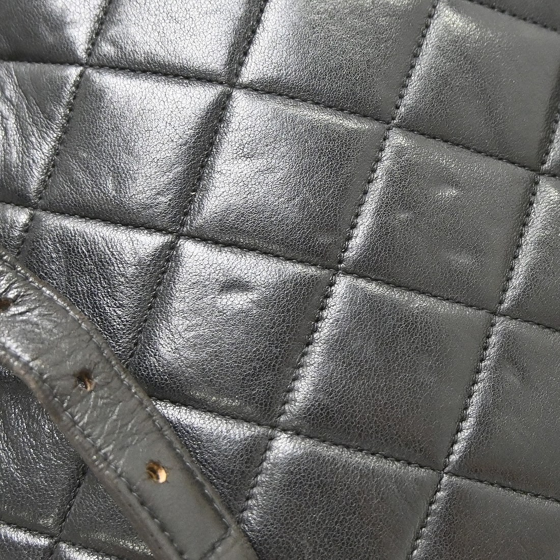 Chanel Duma Drawstring Black Leather Backpack - 9