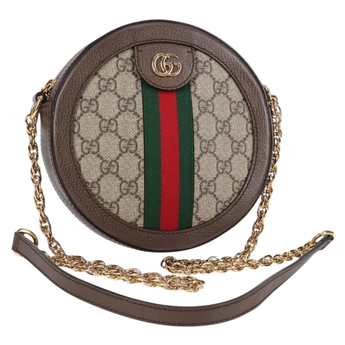 Gucci 550618 GG Marmont Web Sherry PVC Shoulder Bag Beige Gold: Gucci 550618 GG Marmont Web Sherry PVC Shoulder Bag Beige Gold Gucci GG Marmont Web Sherry Line chain shoulder bag in beige and gold PVC leather with GG canvas. Made in Italy, this women's shoulder ba