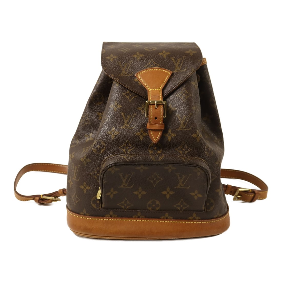 Louis Vuitton Mini Montsouris Monogram Backpack M51137 Brown: Louis Vuitton Mini Montsouris Monogram Backpack M51137 Brown This Louis Vuitton Mini Montsouris backpack is a rucksack-style bag in brown Monogram and PVC coated canvas. It features gold-tone hardware