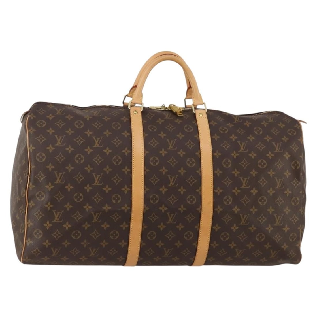 Louis Vuitton M41422 Keepall 60 Monogram Canvas Boston Bag: Louis Vuitton M41422 Keepall 60 Monogram Canvas Boston Bag Louis Vuitton Monogram Keepall 60 Boston Bag in Monogram Canvas, made in France. This women's Boston bag features the Monogram colorway and