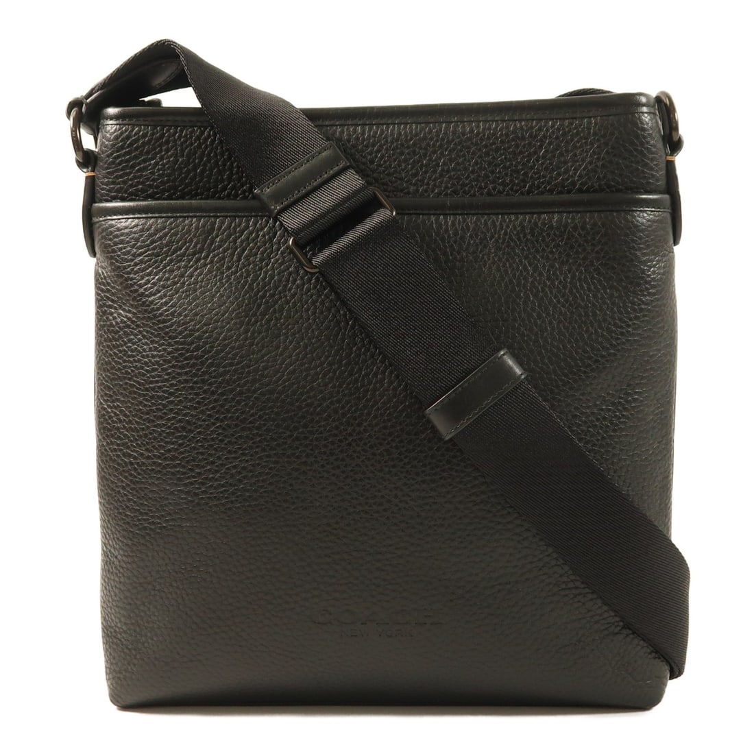 COACH CC110 Gotham Slim Shoulder Bag Black Calfskin Leather (1 of 18)
