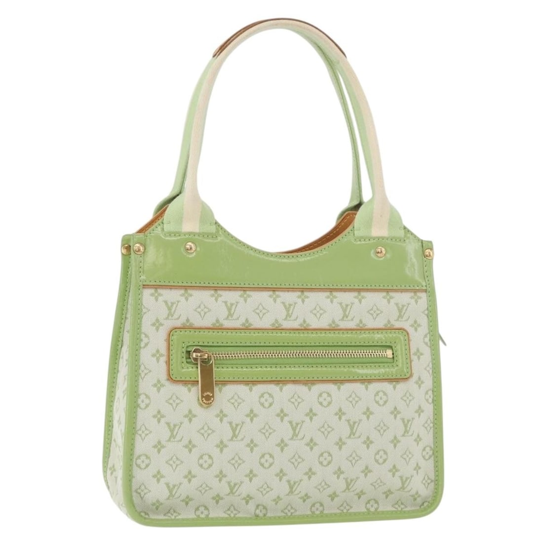 Louis Vuitton M92931 Monogram Mini Tote Bag Almond Green (1 of 18)