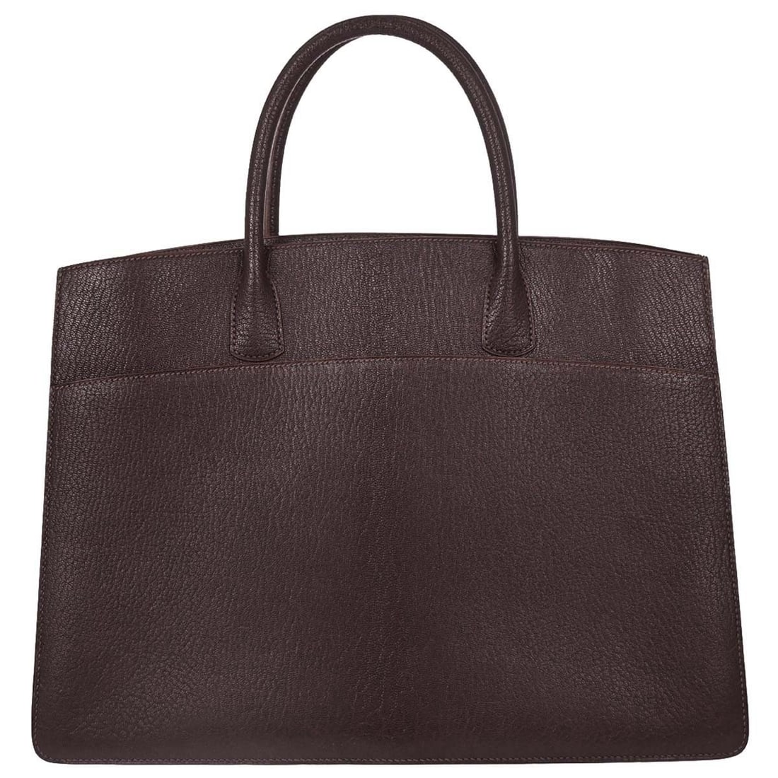 Hermes White Bus GM Havane Chevre Coromandel Large Tote (1 of 15)