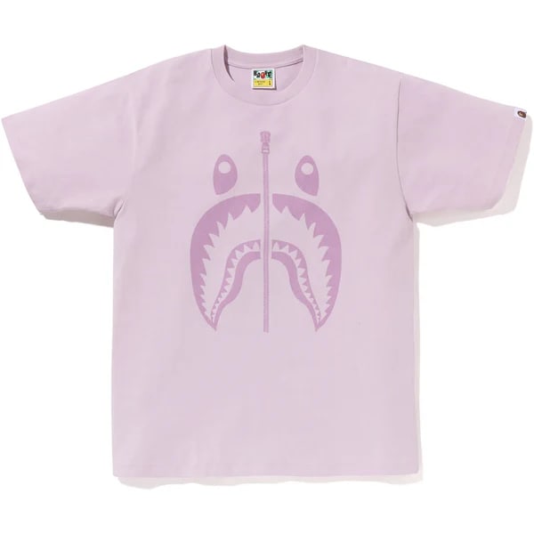 A Bathing Ape Pigment Shark T Shirt Purple Cotton Medium (1 of 1)