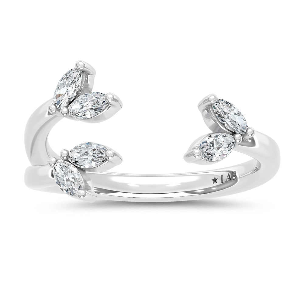 14K White Gold Lab Grown Diamond 1/3 Ct.Tw. Fashion Ring: 14K White Gold Lab Grown Diamond 1/3 Ct.Tw. Fashion Ring This refined 14K White Gold fashion ring features lab grown diamonds totaling 1/3 Ct.Tw., creating a polished and contemporary look. 14k White 