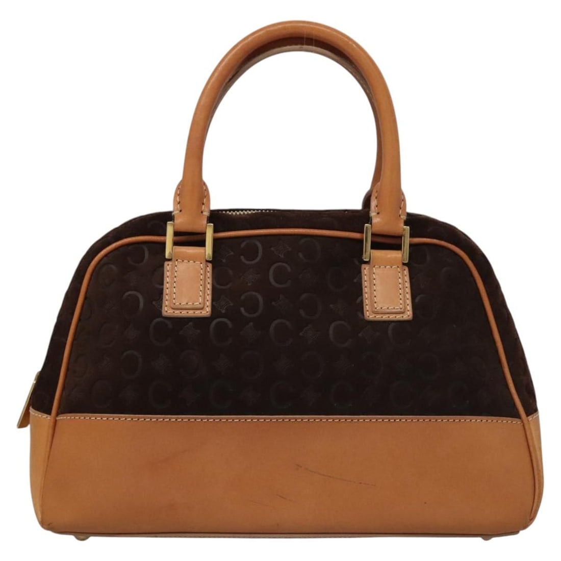 Celine C Macadam Brown Canvas Handbag Made in Italy: Celine C Macadam Brown Canvas Handbag Made in Italy This Celine C Macadam Handbag is crafted from brown canvas and designed for women. Made in Italy, it features the brand's signature style with dimen