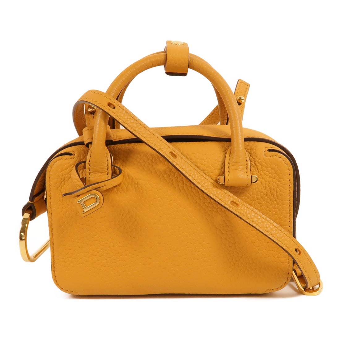 Delvaux Cool Box Nano 2way Shoulder Bag Brown Calfskin: Delvaux Cool Box Nano 2way Shoulder Bag Brown Calfskin Delvaux Cool Box Nano 2way shoulder bag in brown calfskin leather with a structured compact silhouette and top handle. This women's bag features 