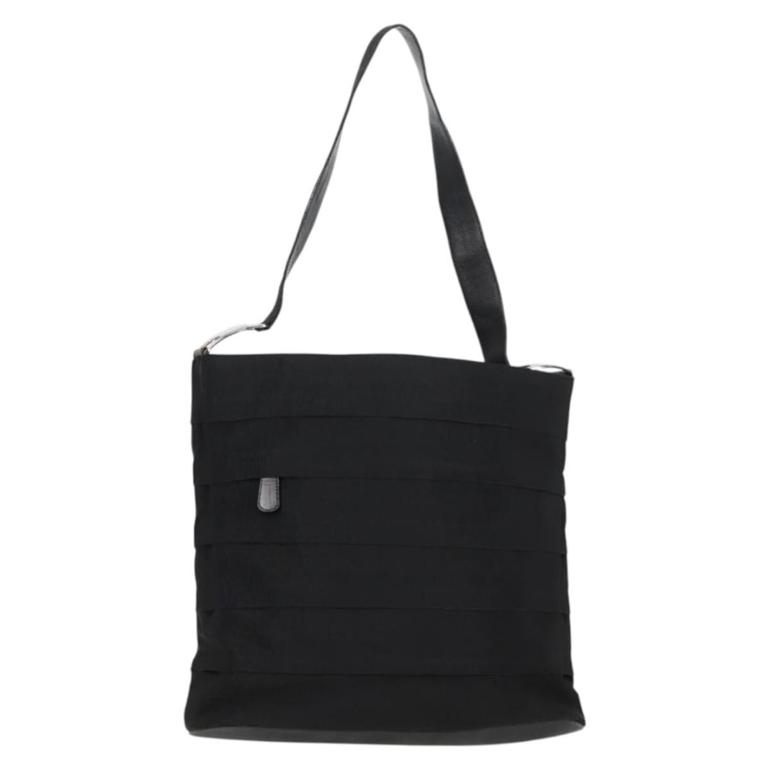 Black Canvas Shoulder Bag Salvatore Ferragamo Vala Italy: Black Canvas Shoulder Bag Salvatore Ferragamo Vala Italy This Salvatore Ferragamo Vala Shoulder Bag features a black canvas exterior with leather accents and metal fittings. Designed for women, the ba