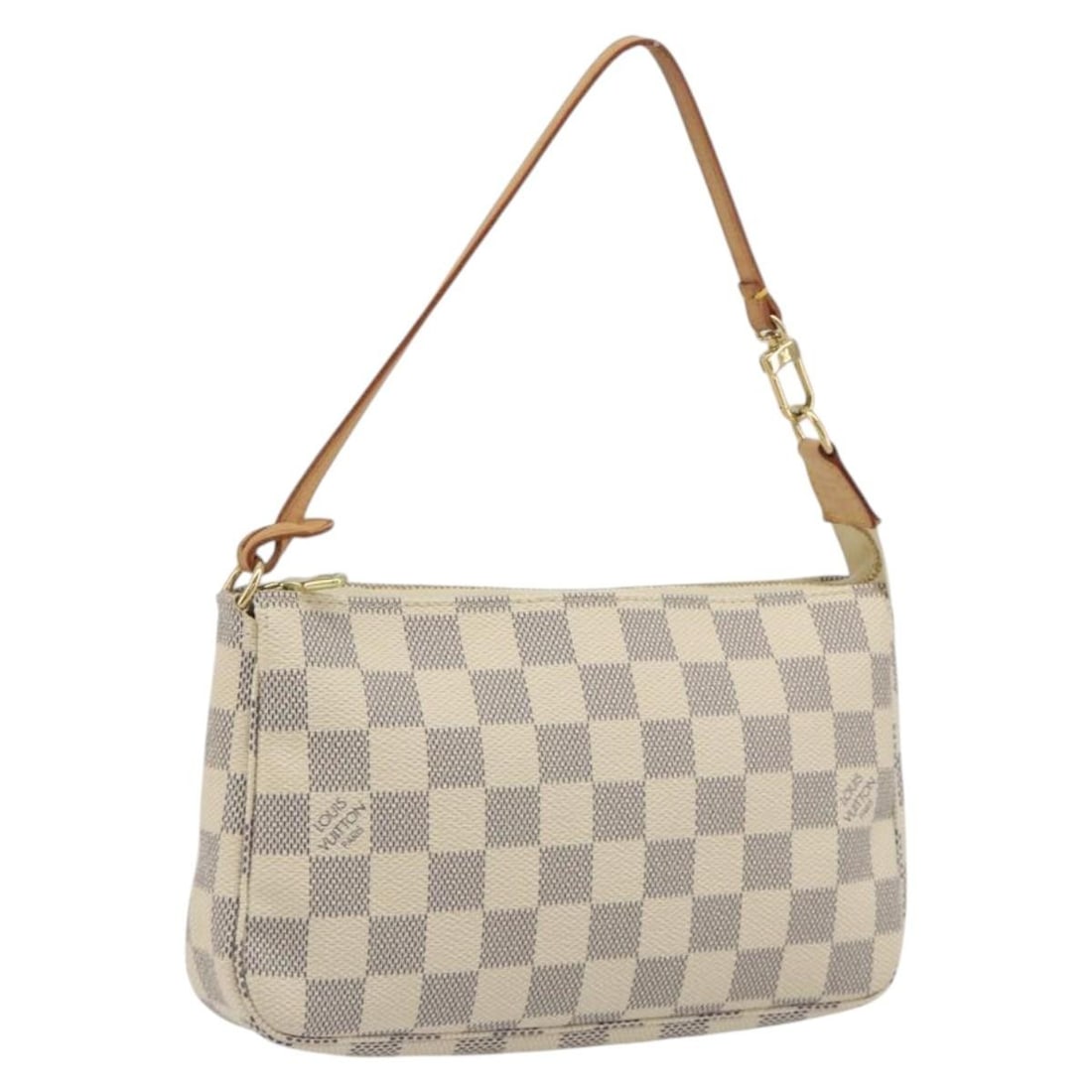 Louis Vuitton N51986 Pochette Accessoires Damier Azur Canvas Pouch: Louis Vuitton N51986 Pochette Accessoires Damier Azur Canvas Pouch Louis Vuitton Damier Azur Pochette Accessoires pouch in Damier Azur canvas. This women's pouch includes a dust bag and is made in Spa