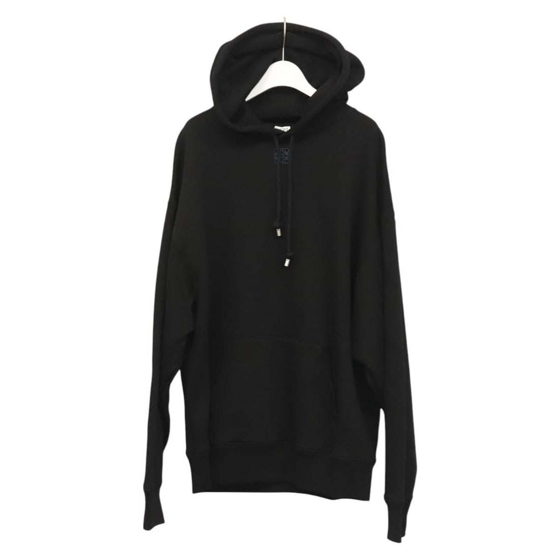 LOEWE Anagram Cotton Hoodie Black Long Sleeve Womens Pullover (1 of 12)