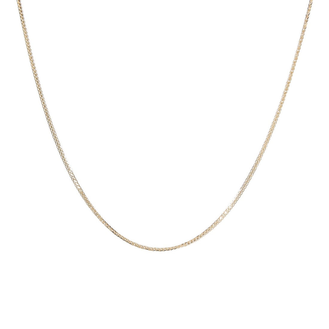 18K Yellow Gold Necklace 46cm with Storage Box (1 of 8)